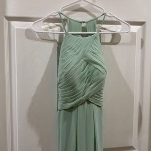 A.W. Bridal Bridesmaid Chiffon Formal - Light Sage